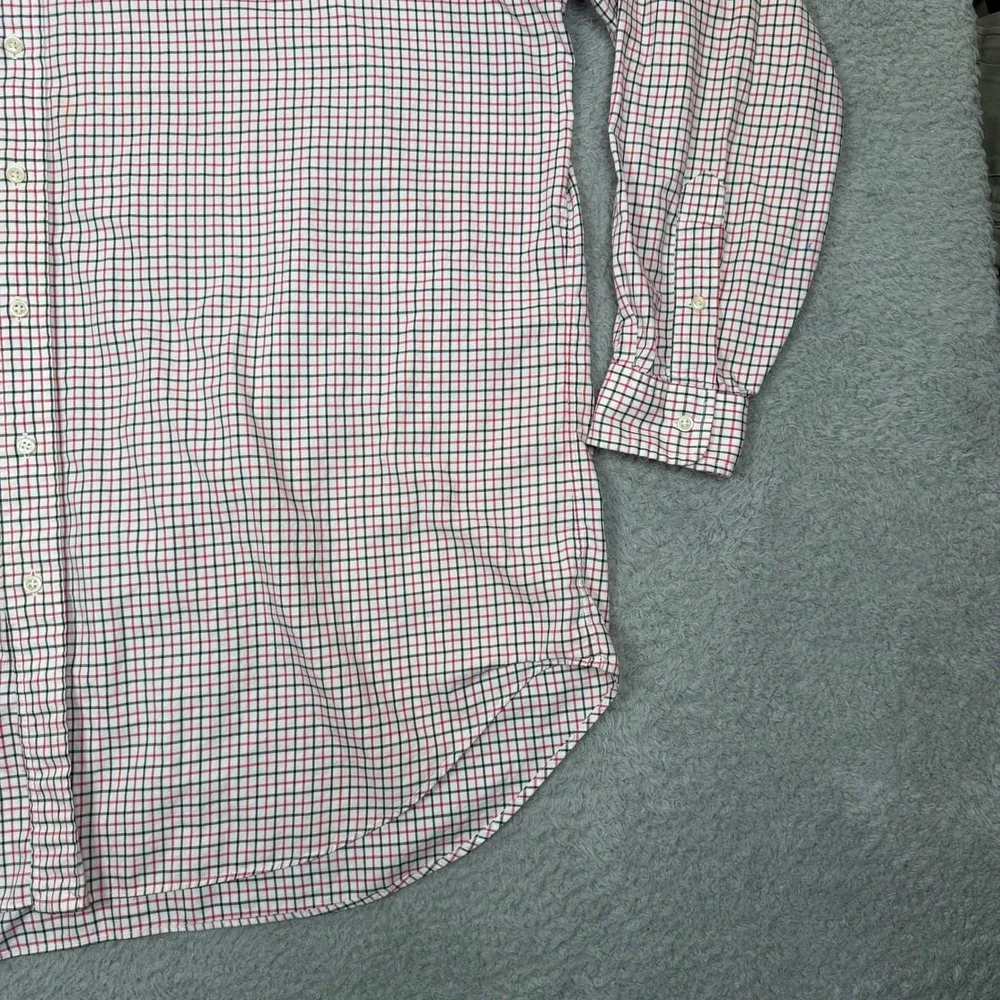 Polo Ralph Lauren Mens 2XLT Tall Classic Fit Check Button Down Shirt Red Navy